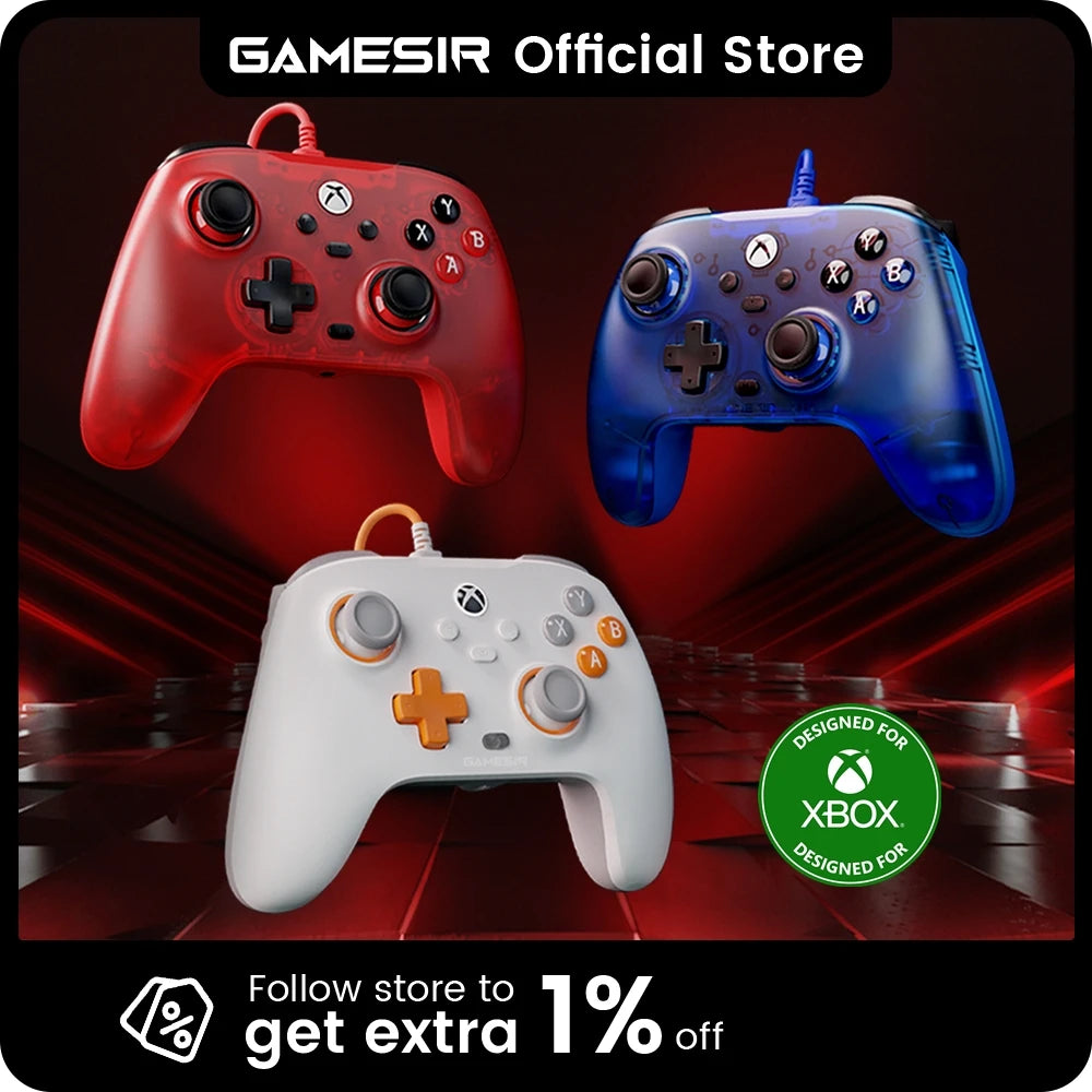 Gamesir T7 Xbox Gaming Controller Wired Gamepad for Xbox Series X, Xbox Series S, Xbox One, with  Effect Joystick Trigger