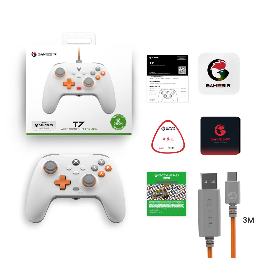 Gamesir T7 Xbox Gaming Controller Wired Gamepad for Xbox Series X, Xbox Series S, Xbox One, with  Effect Joystick Trigger